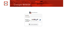 Tablet Screenshot of intranet.minier.fr